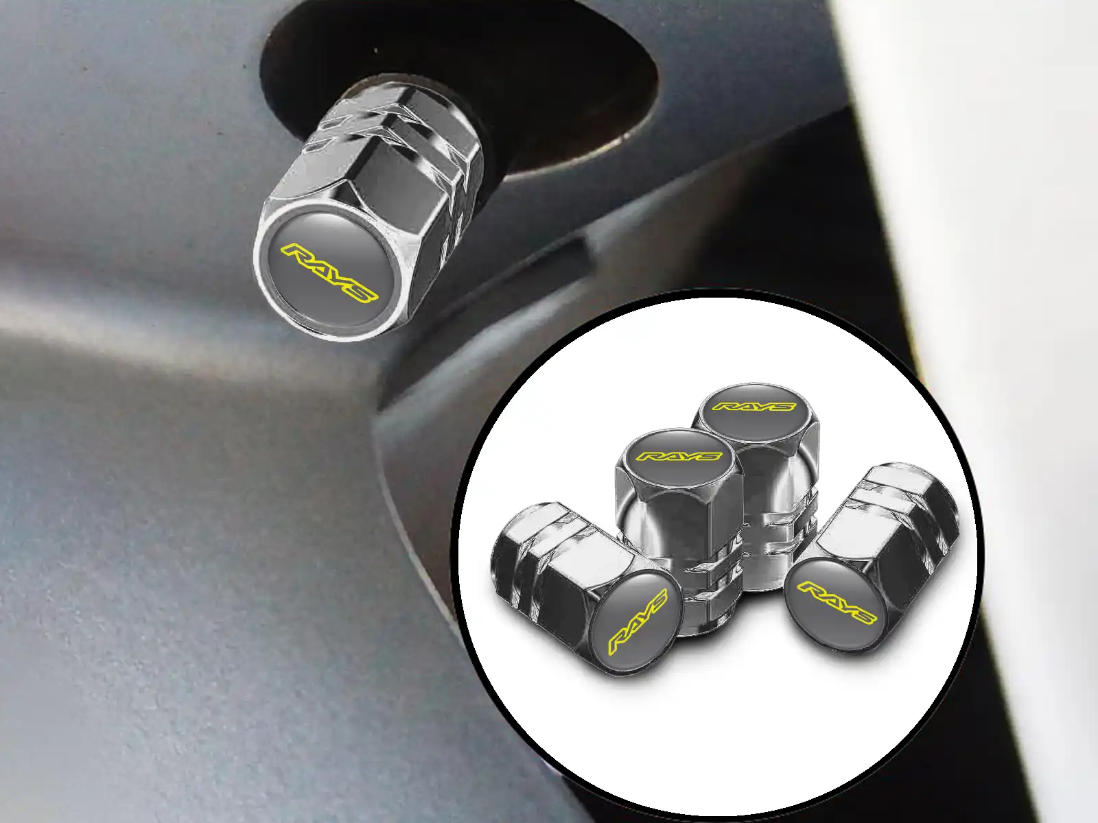 Rays Copri valvole Moto Finish Lega